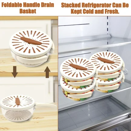 2 In 1 Vegetable Drainer And Strainer - Image 4