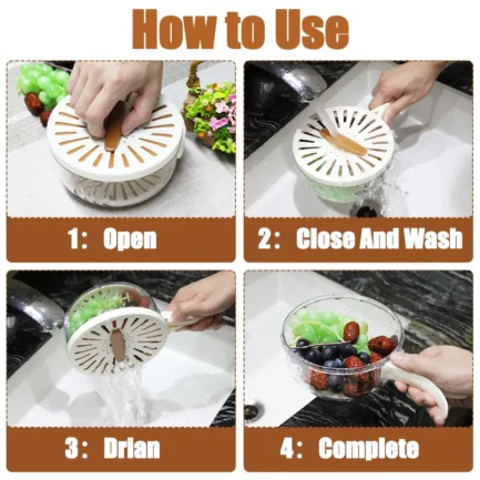 2 In 1 Vegetable Drainer And Strainer - Image 2