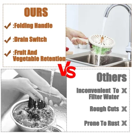 2 In 1 Vegetable Drainer And Strainer - Image 3